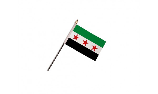 Syria Rebel Hand Flags